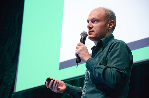 Ulrich Fischer en présentation de projet (2013)
